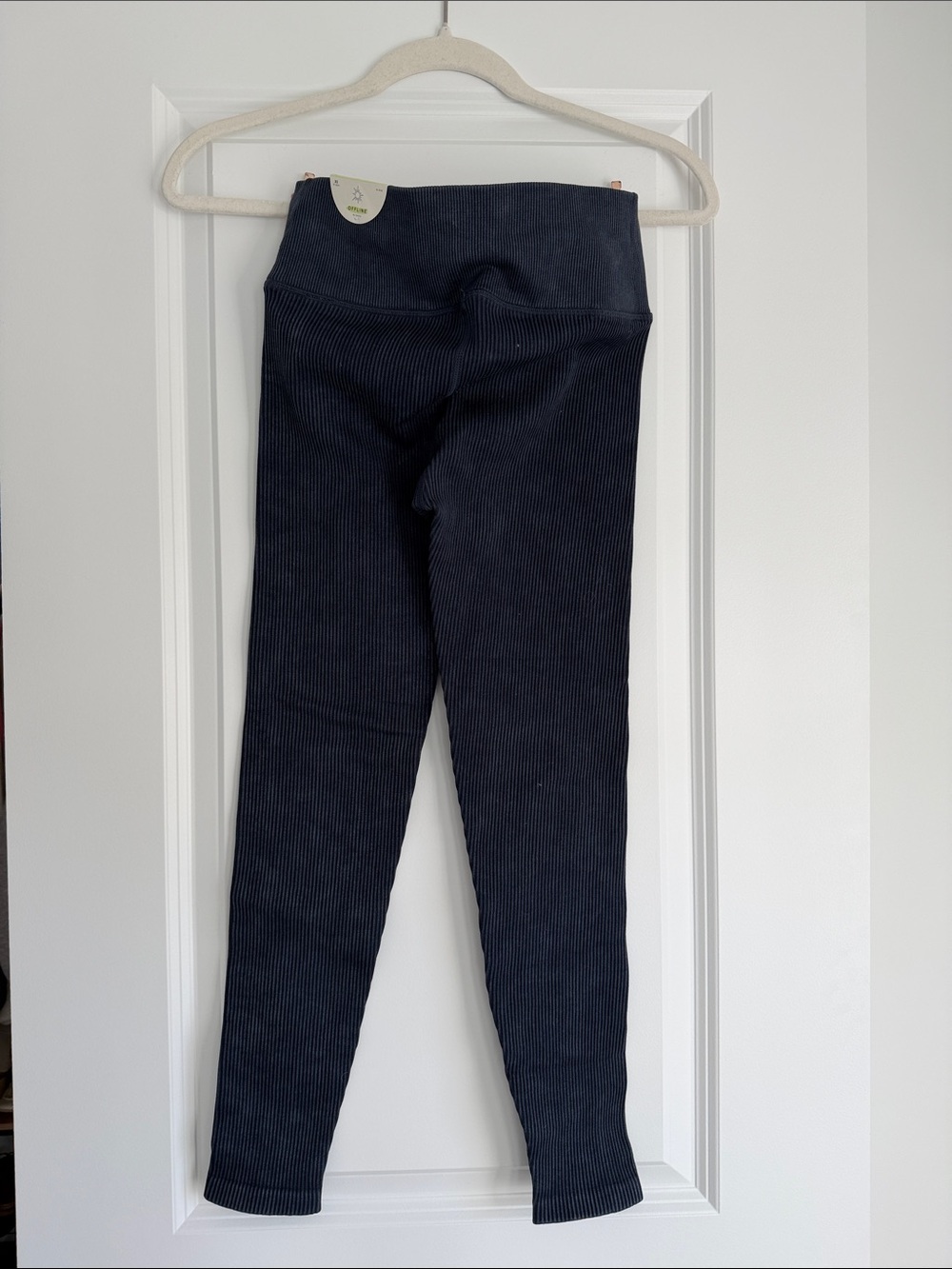 Aerie Offline Ribbed Navy Leggings NWOT